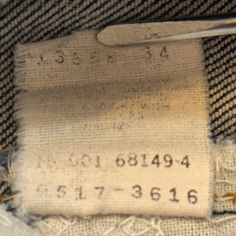 USA 80s Vintage 517 Levi's Jeans Orange‎ Tab Faded Wash Distressed